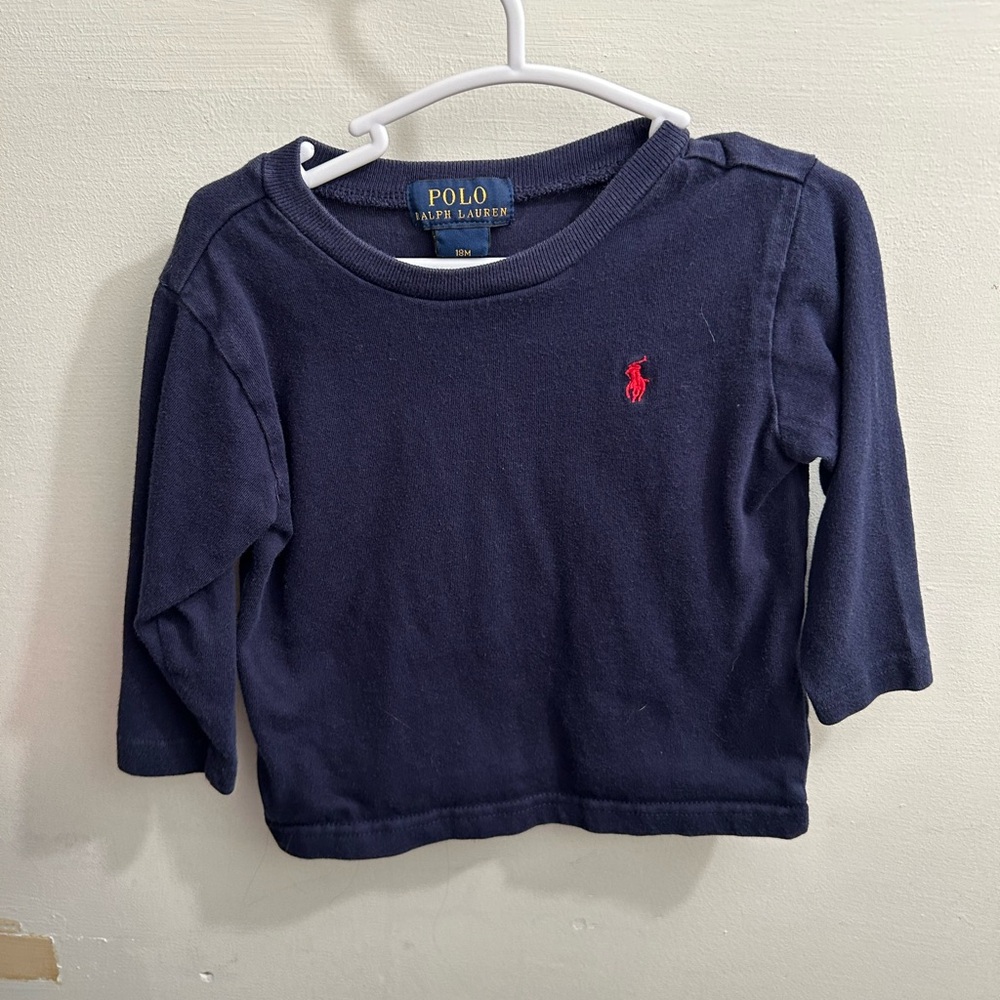 Polo by Ralph Lauren Navy Toddler Shirt